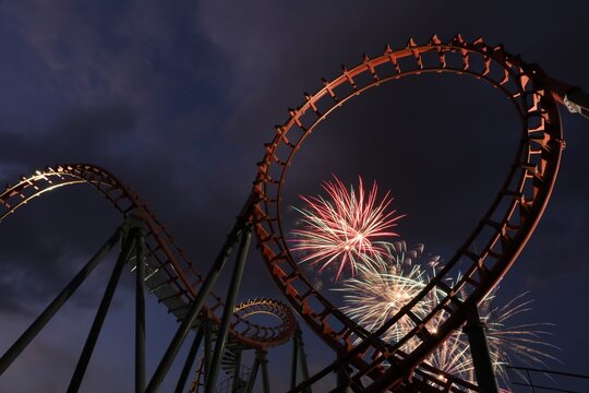  fireworks at the Amousement Park