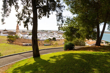 View of the town of Ayamonte in Huelva, Spain