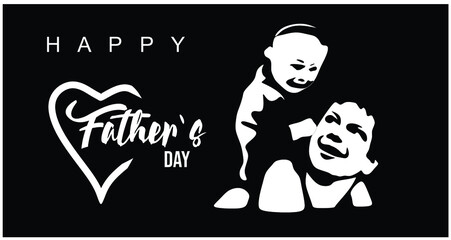 happy father day. greeting designs for father's day.