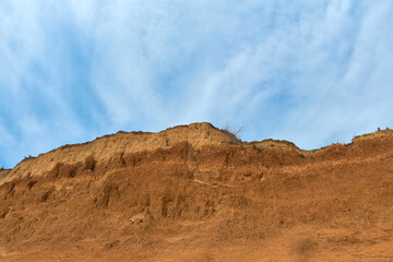 Fototapeta na wymiar Panorama view of the sandstone formation, the rocky cliffs