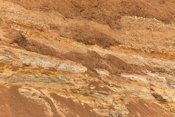 Panorama view of the sandstone formation, the rocky cliffs