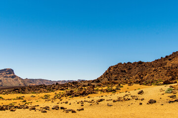 Paisaje en el parque nacional del Teide