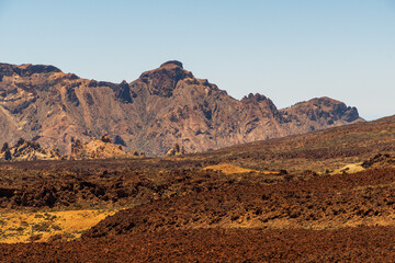 Paisaje en el parque nacional del Teide