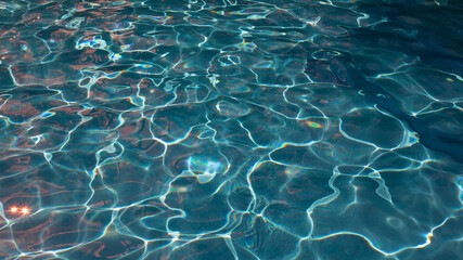 Swimming pool surface abstract background