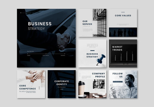 Social Media Marketing Editable Layout Set