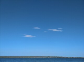 Fototapeta na wymiar Clear blue sky with tree branches.