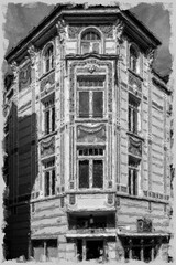 Apartments over storefront in Germany