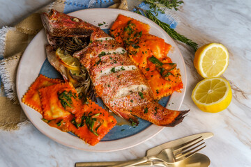 Whole Red Snapper Dinner