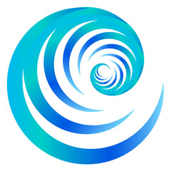Abstract concentric circle. Spiral, swirl, twirl element. Circular and radial lines volute, helix. Segmented circle with rotation. Abstract radiating arc lines. Geometric cochlear, vortex illustration