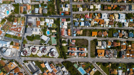 City Center Downtown Buildings Residencial Apartment Complex Street Cars Transport