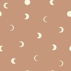 Yellow Crescent moon and stars cover.