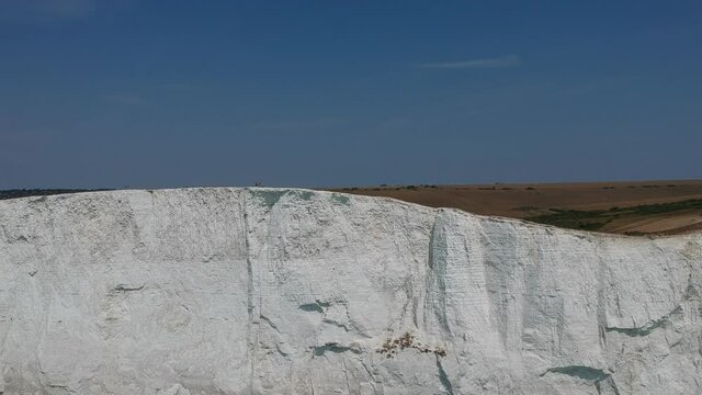 White Cliffs of Dover with Landscape Panorama