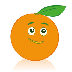 comic, orange, face, eyes, fun, funny, icon, logo, graphic, web, simple, button, citrus, cartoon, healthy, nutritious, food, fruit, vegetarian, vegan, vitamins, health, eat, diet, pictogram, nutrition