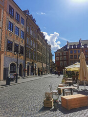 Architecture of Warsaw, Poland: Old Town Square, Mermaid, Royal Castle, Palacce of Culture and Science © reneladuree