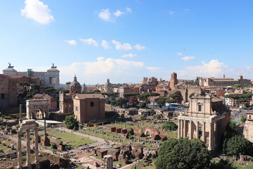 Obraz premium roman latin ruin wrack building