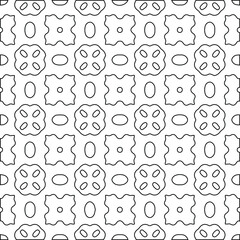 Geometric vector pattern with Black and white colors. abstract ornament for wallpapers and backgrounds.