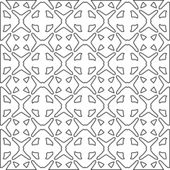 Geometric vector pattern with Black and white colors. abstract ornament for wallpapers and backgrounds.