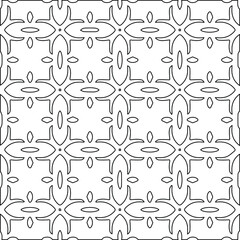 Geometric vector pattern with Black and white colors. abstract ornament for wallpapers and backgrounds.