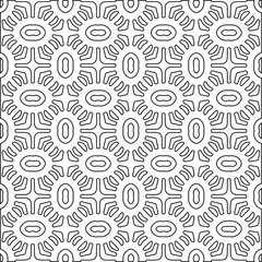 Geometric vector pattern with Black and white colors. abstract ornament for wallpapers and backgrounds.