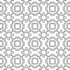 Geometric vector pattern with Black and white colors. abstract ornament for wallpapers and backgrounds.