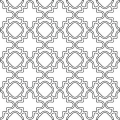 Geometric vector pattern with Black and white colors. abstract ornament for wallpapers and backgrounds.