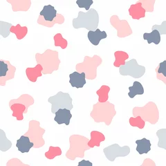Fototapete Rund Cute seamless pattern with abstract shapes. Girly print. Simple vector illustration. © Anne Punch