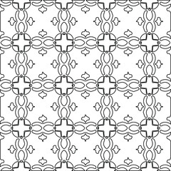 Obraz premium Geometric vector pattern with Black and white colors. abstract ornament for wallpapers and backgrounds.