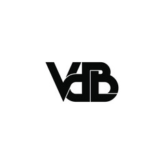 vdb letter original monogram logo design