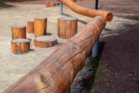 A log for walking and climbing.