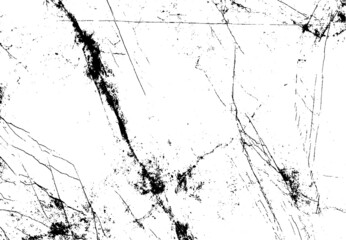 Scratched and Cracked Grunge Urban Background Texture Vector. Dust Overlay Distress Grainy Grungy Effect. Distressed Backdrop Vector Illustration. Isolated Black on White Background. EPS 10.