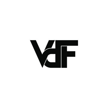 vdf letter original monogram logo design