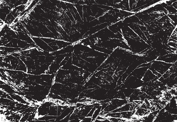 Scratched and Cracked Grunge Urban Background Texture Vector. Dust Overlay Distress Grainy Grungy Effect. Distressed Backdrop Vector Illustration. Isolated Black on White Background. EPS 10.