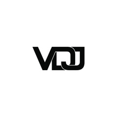 vdj letter original monogram logo design