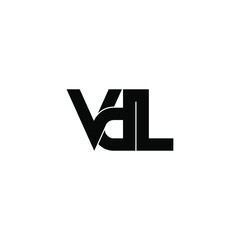 vdl letter original monogram logo design