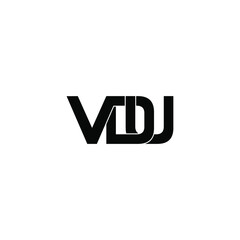 vdu letter original monogram logo design