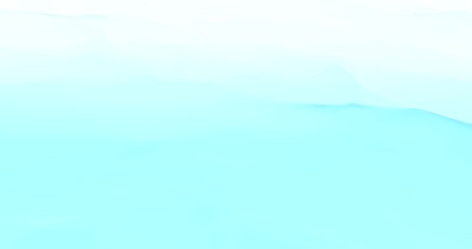 Gently blue waves background. Light 3d render sea ripples gradient smooth ocean with refreshing white curves. Snowy wavy tracery Antarctica snowdrifts in gusty winds.
