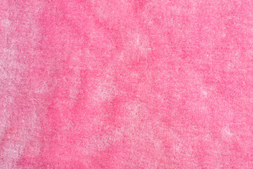 Pink plush texture background - Top view