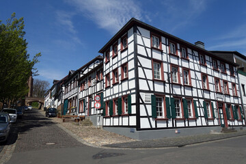 Fachwerk-Ensemble im Ortskern von Kommern - Half-timbered ensemble in the centre of Kommern