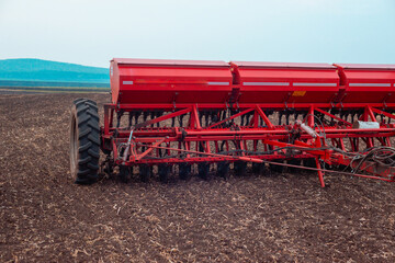 Seeder - a machine for fertilizing and sowing seeds into the soil.
