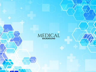 Blue healthcare and medical science background
