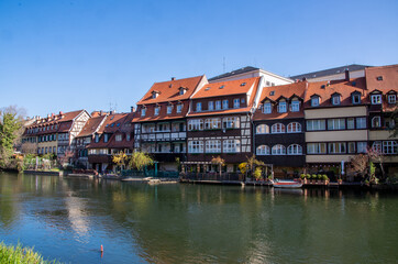Fototapeta na wymiar Little Venice Houses in Bamberg Germany