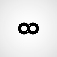Infinity symbol. Vector illustration. Icon