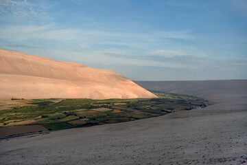 red sand dunes