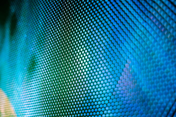 CloseUp LED blurred screen. LED soft focus background. abstract background ideal for design.