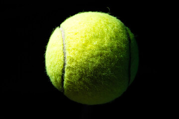 High Contrast Isolated Tennis Ball
