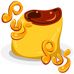 プリン　イラスト