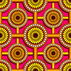 african seamless pattern, picture art and abstract background.