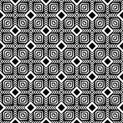  Geometric vector pattern with Black and white colors. Seamless abstract ornament for wallpapers and backgrounds.