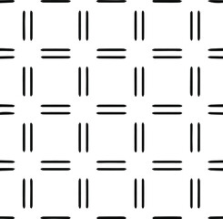 Geometric vector pattern with Black and white colors. Seamless abstract ornament for wallpapers and backgrounds.
