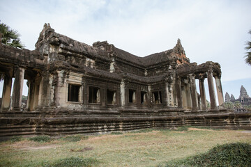 Fototapeta premium Library of Angkor wat in Cambodia
